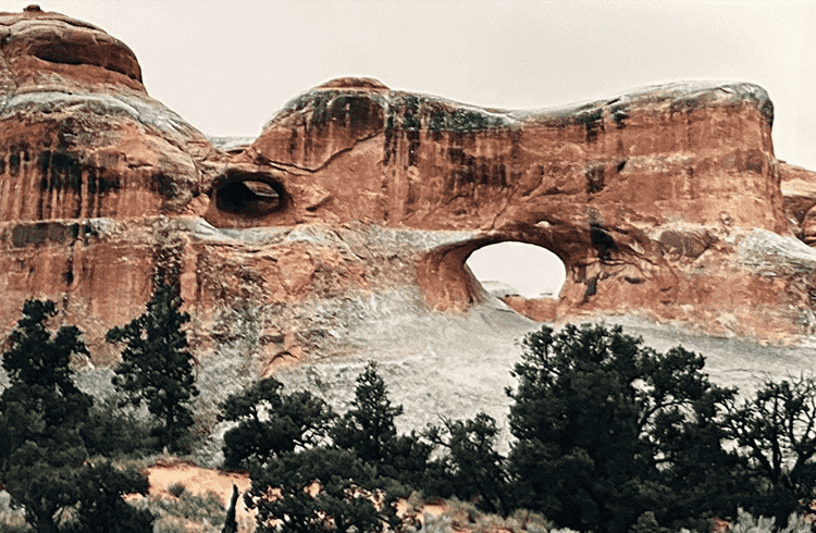Arches National Park. Photo taken in 1999 on a film camera